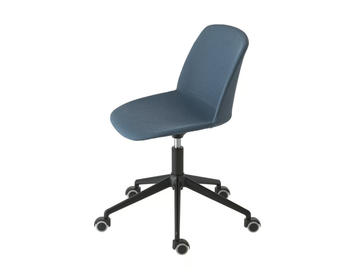 CLASSY 1088M - Swivel fabric chair with castors with 5-spoke base by Et al. - view 2